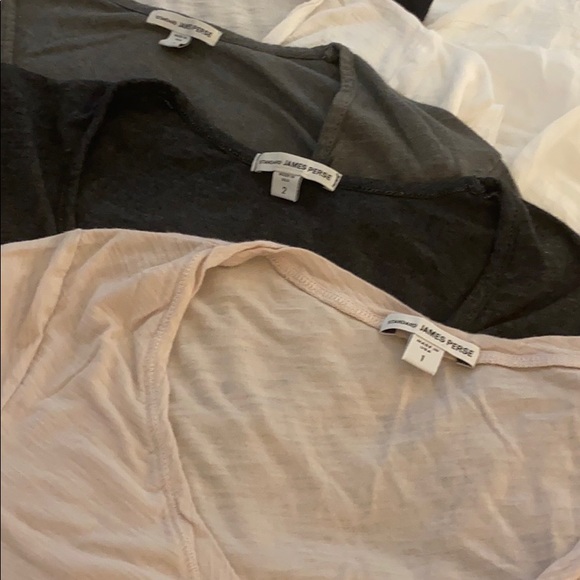 5 James Perse T-Shirts - sizes 1-3 - Picture 8 of 11